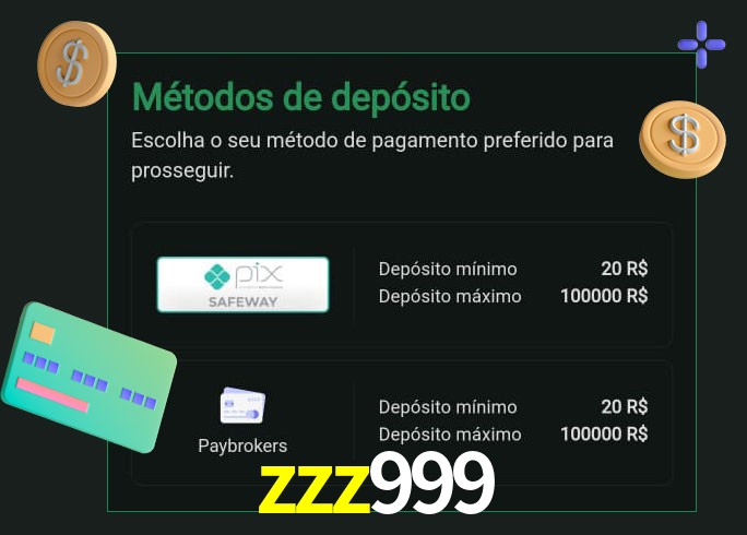 O cassino zzz999 oferece uma grande variedade de métodos de pagamento