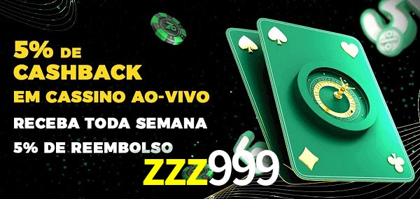 Promoções do cassino ao Vivo zzz999
